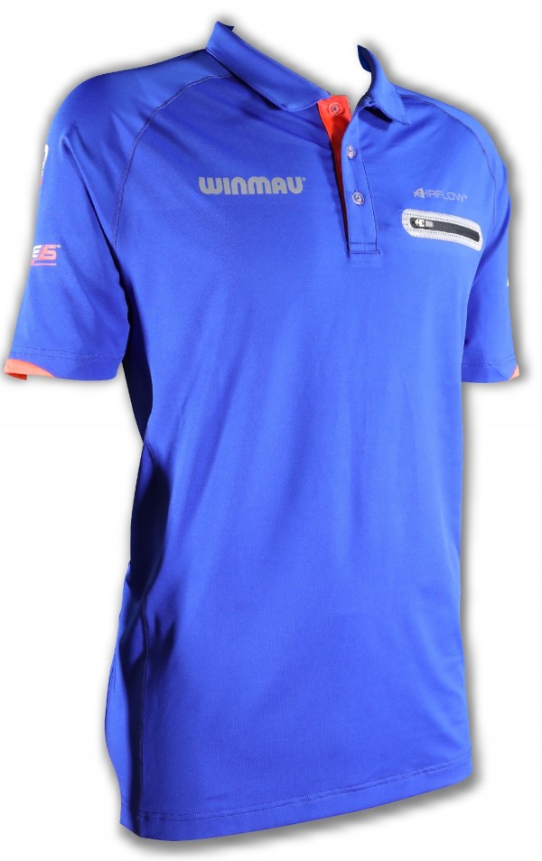 Winmau polo-dart shirt Pro-Line blue 8397, size S. online kaufen bei ...